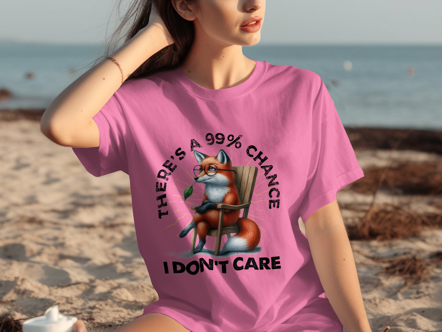 There's A 99% Chance I Don't Care Fox T-Shirt
