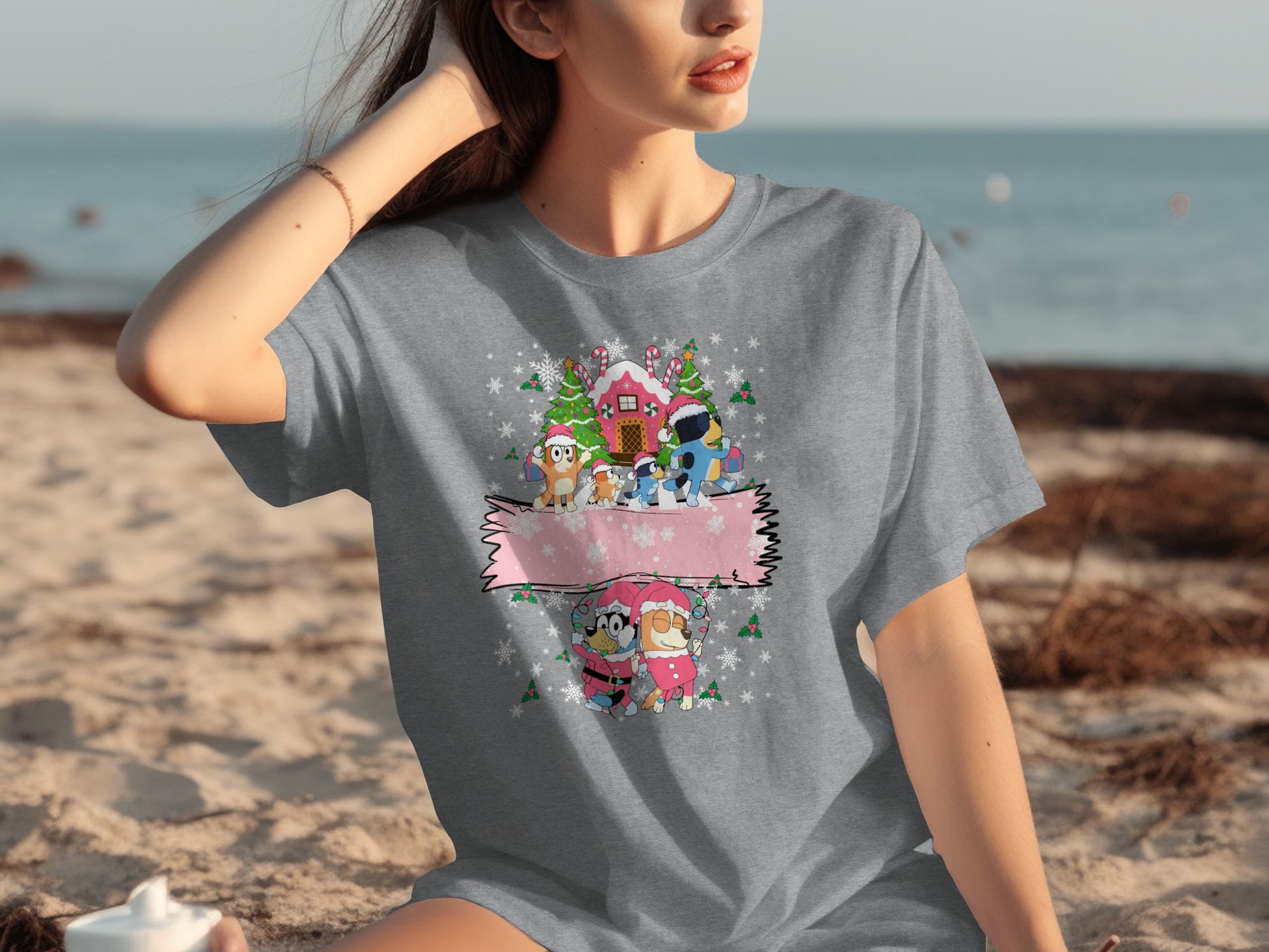 Cute Winter Holiday Cartoon Character Graphic Tee