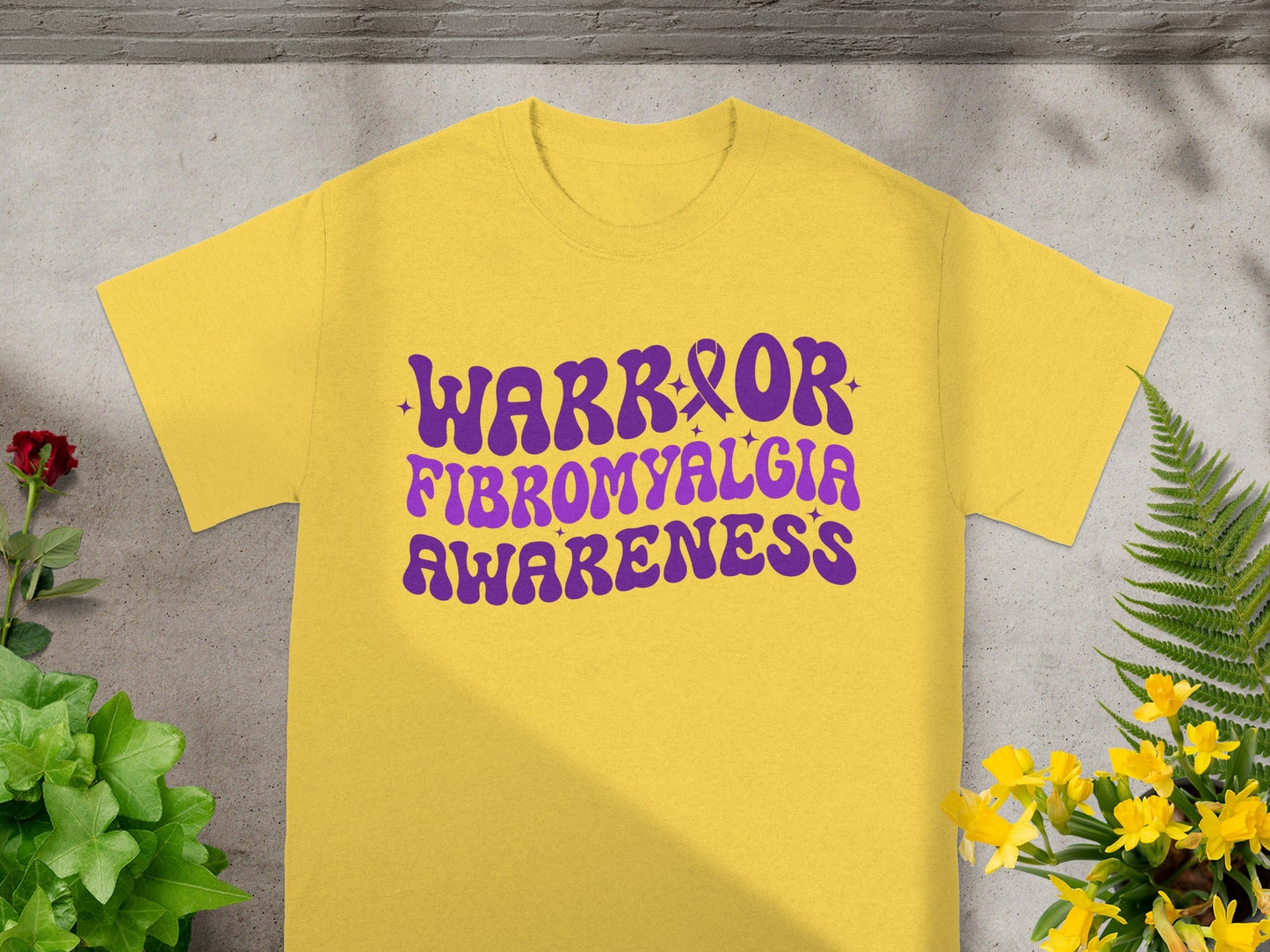 Warrior Fibromyalgia Awareness T-shirt for Supporters