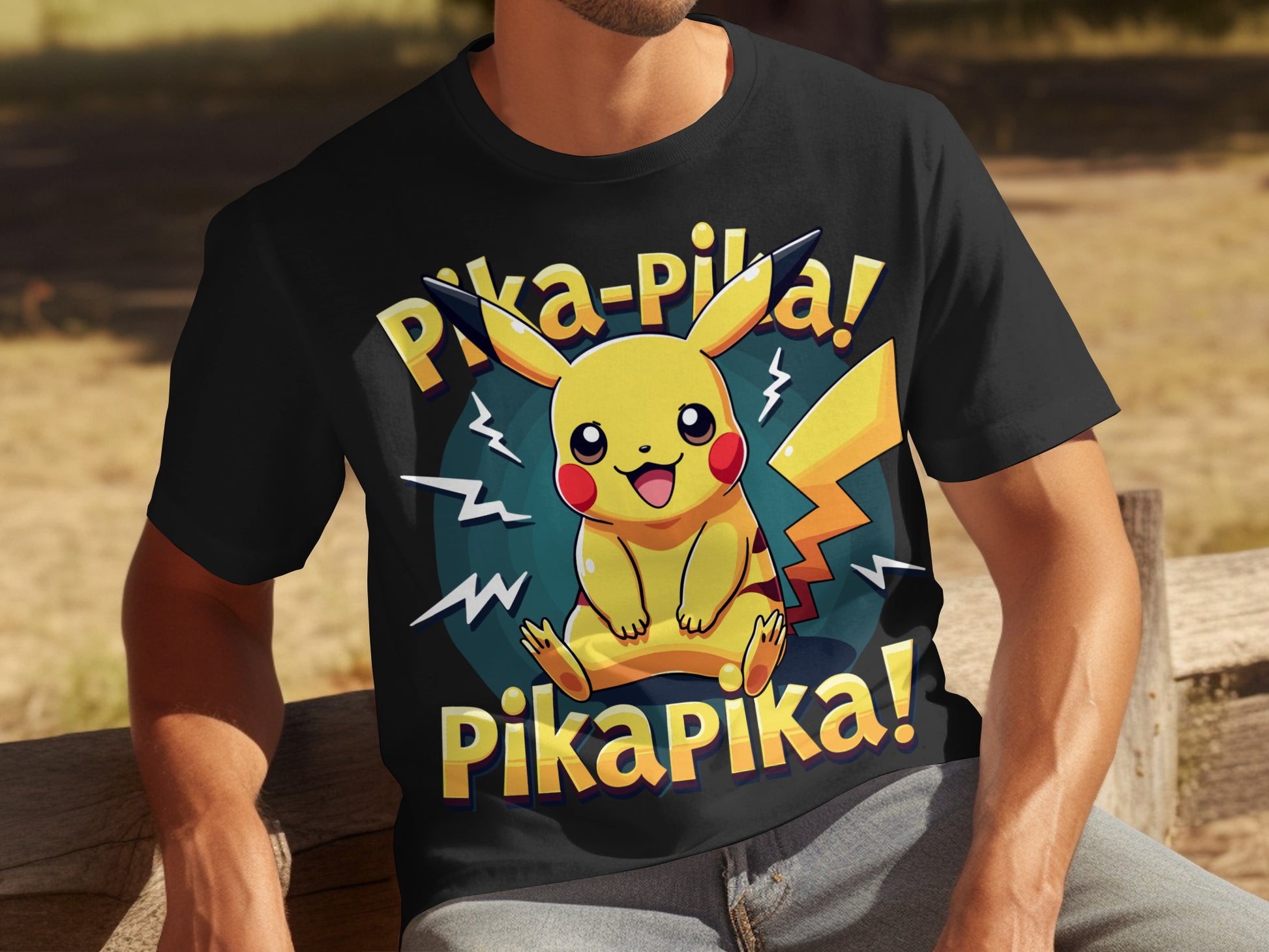 Pika Pika Pikachu Graphic Tee Shirt for Fans