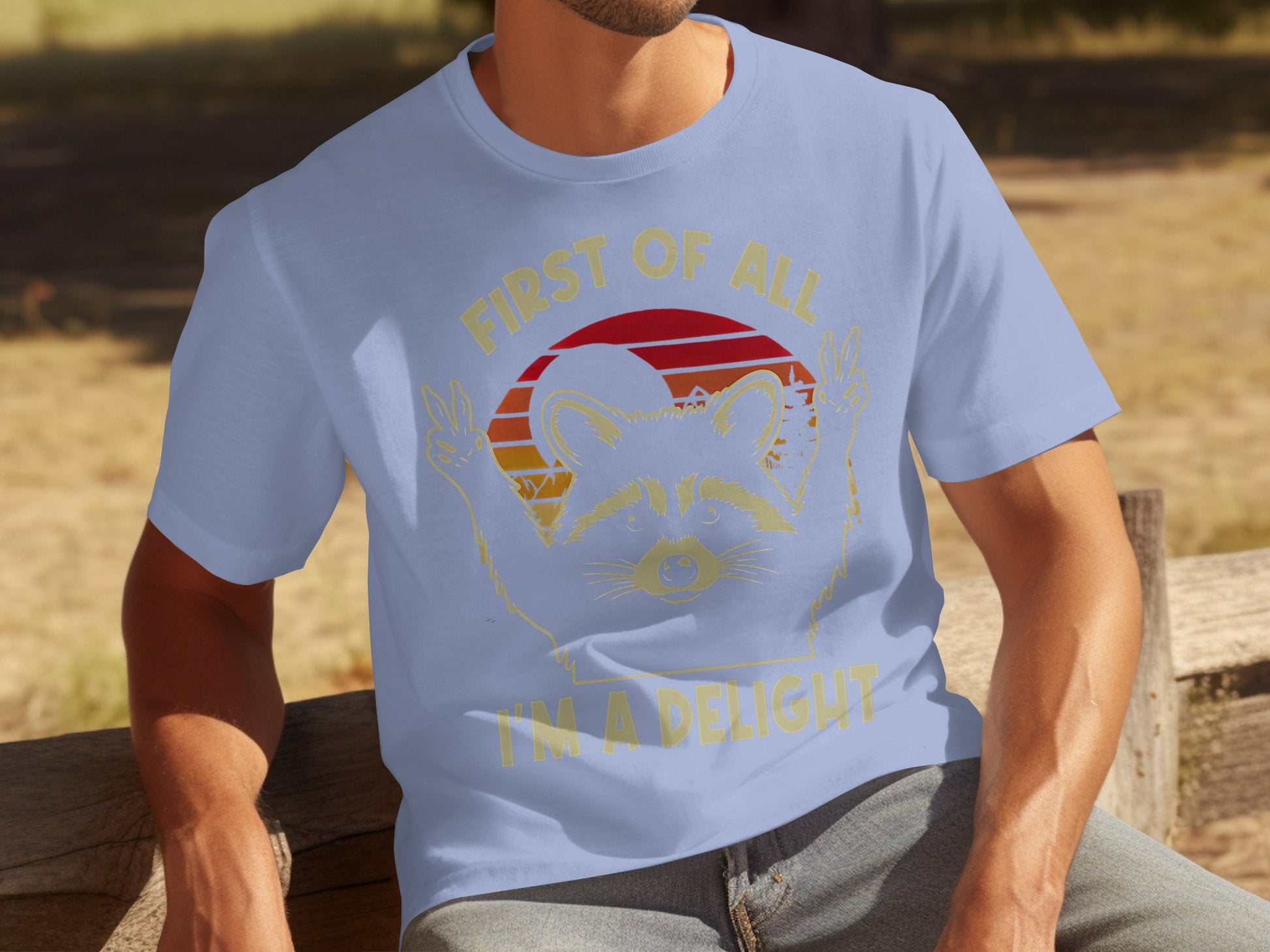 First Of All I'm A Delight Peace Sign T-shirt