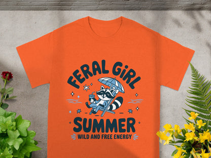 Feral Girl Summer Wild and Free Energy T-shirt