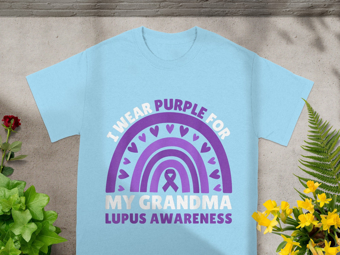 I Wear Purple For My Grandma Lupus Awareness Shirt