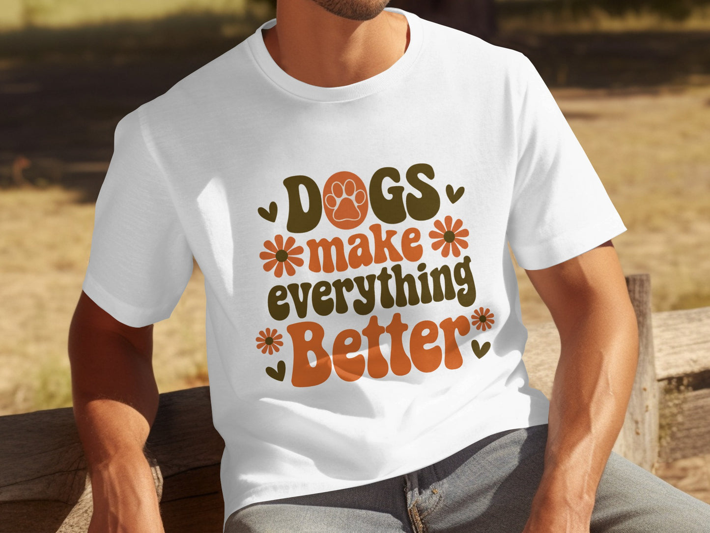 Dogs Make Everything Better Graphic Tee