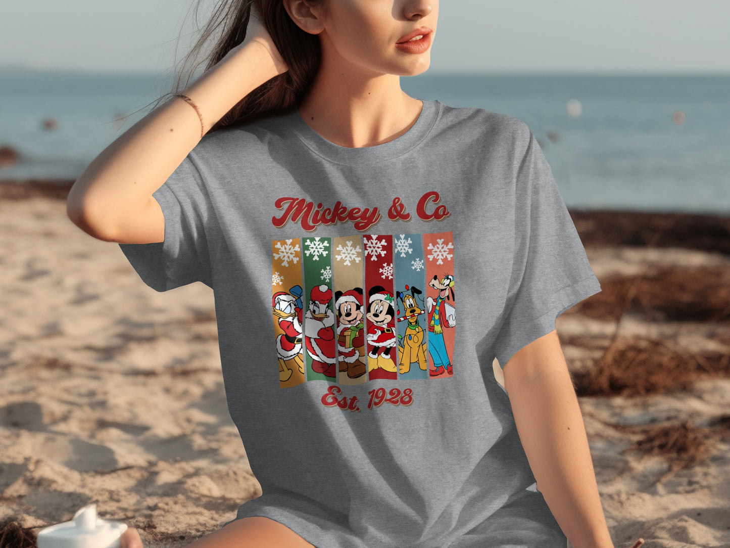 Mickey & Co Est 1928 Cartoon Characters Graphic T-Shirt
