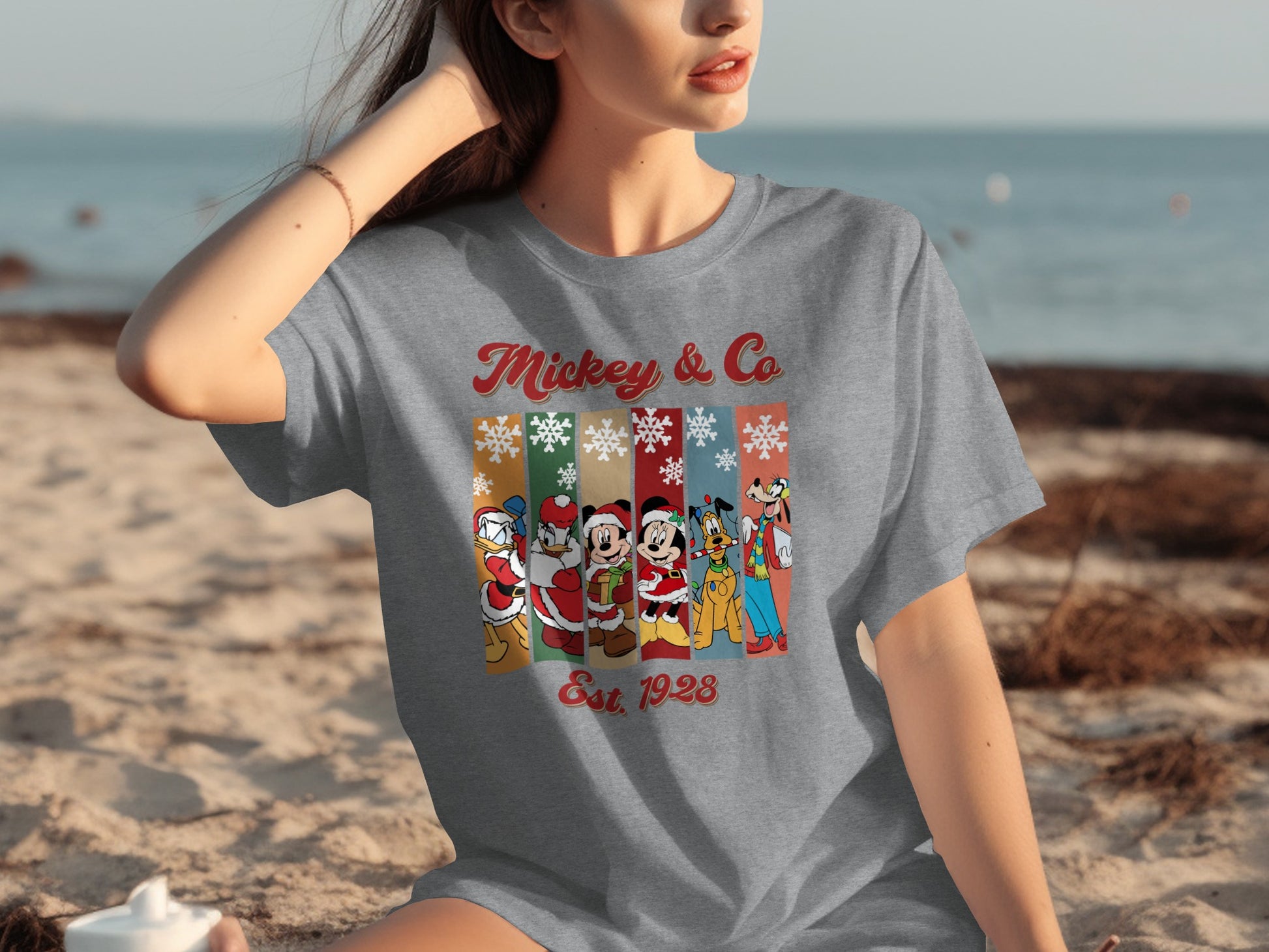 Mickey & Co Est 1928 Cartoon Characters Graphic T-Shirt