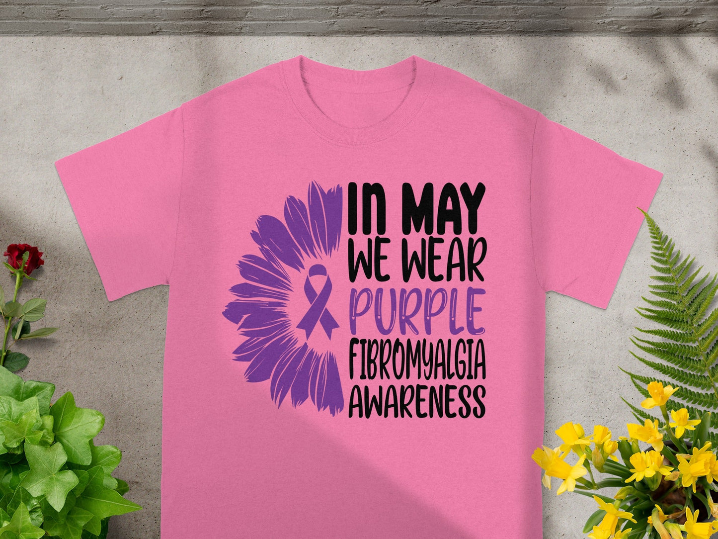 In May We Wear Purple Fibromyalgia Awareness Shirt
