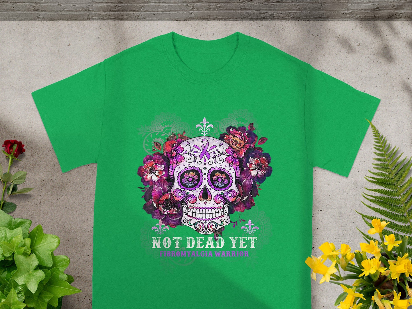 Not Dead Yet Fibromyalgia Warrior Graphic T-Shirt
