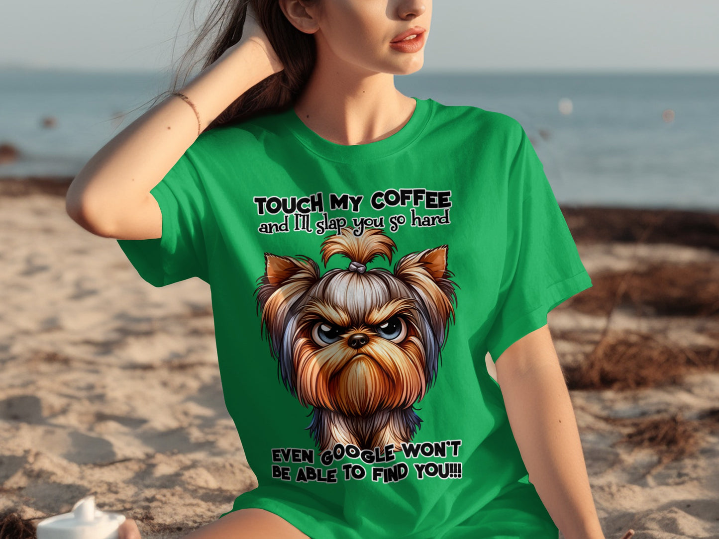 Touch My Coffee I'll Slap You So Hard Graphic T Shirt