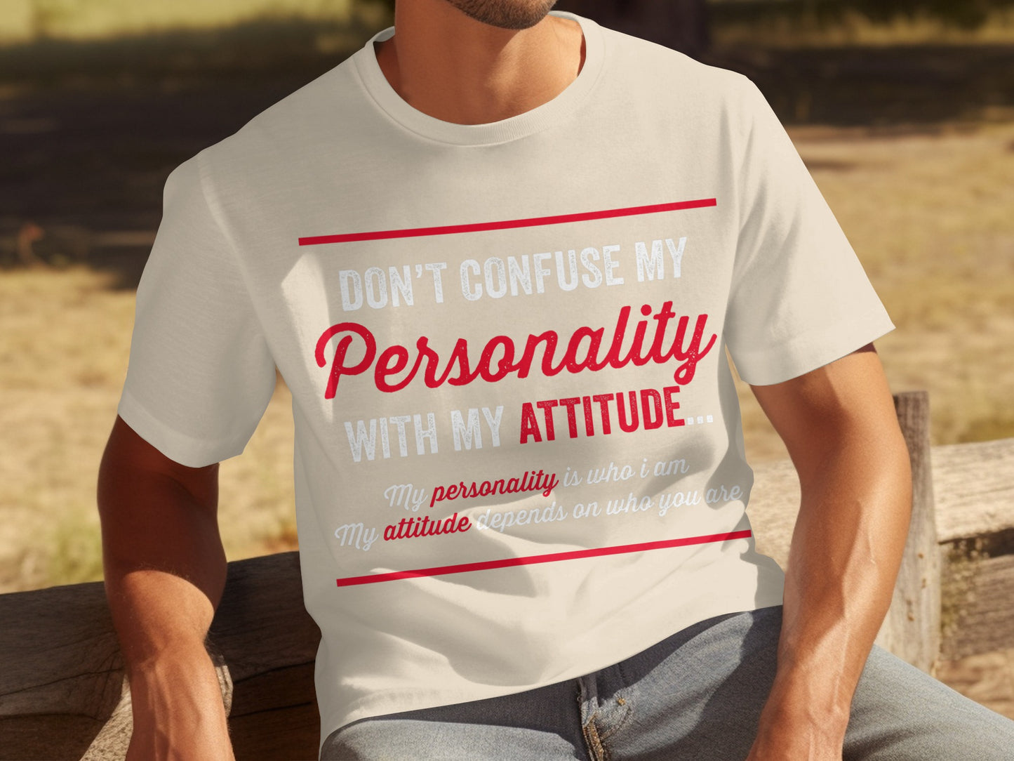 Don't Confuse My Personality With My Attitude T-shirt