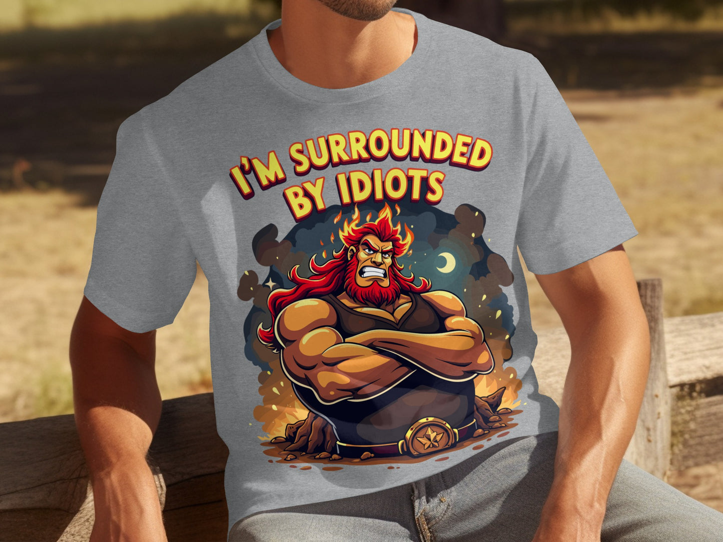 I'm Surrounded By Idiots Funny Graphic T-Shirt