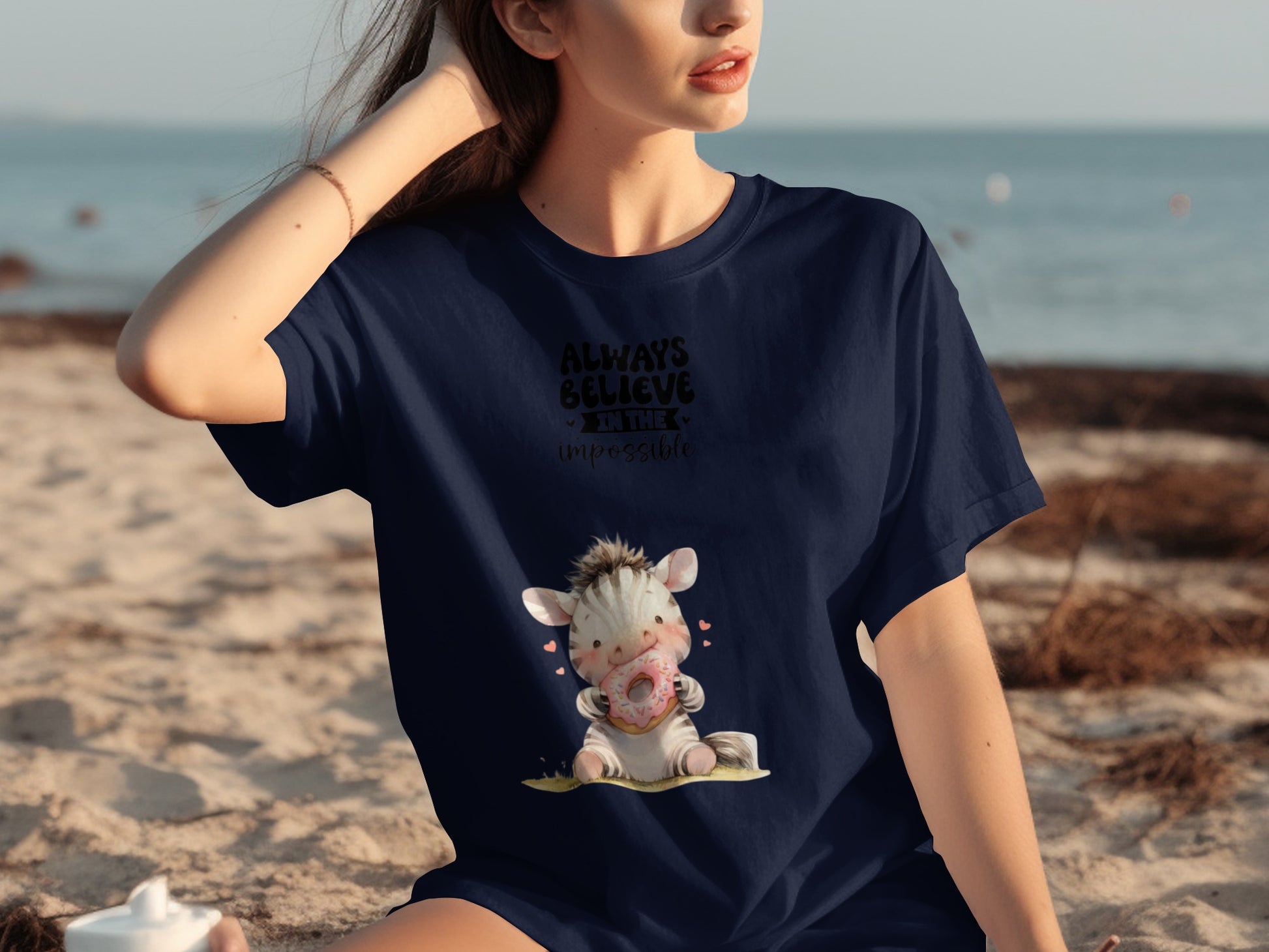 Always Believe in the Impossible Zebra T-Shirt