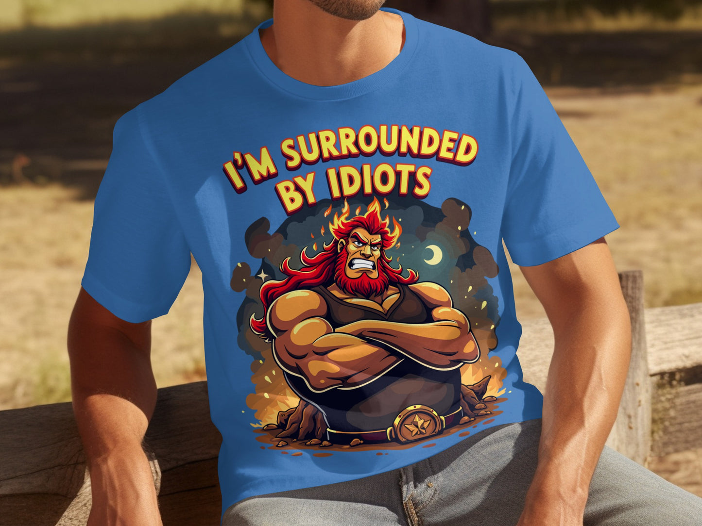 I'm Surrounded By Idiots Funny Graphic T-Shirt