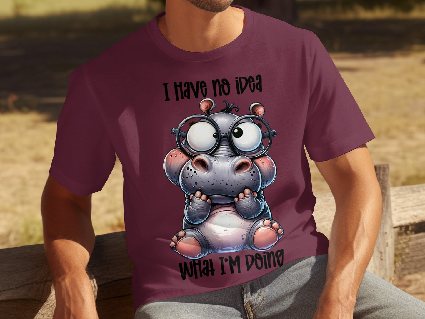 I Have No Idea What I'm Doing Hippo Graphic Tee