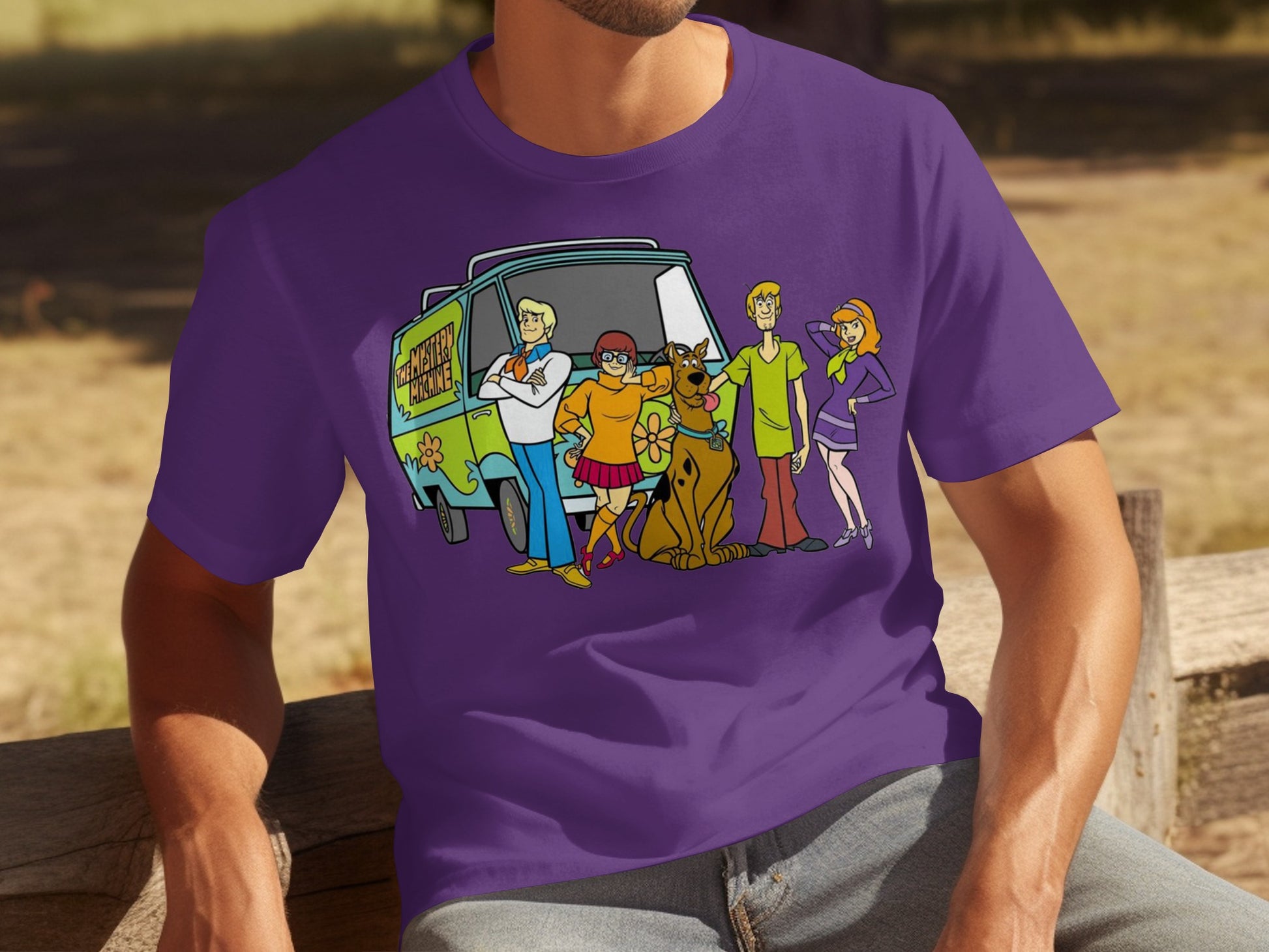 Scooby-Doo Gang with Mystery Machine T-shirt