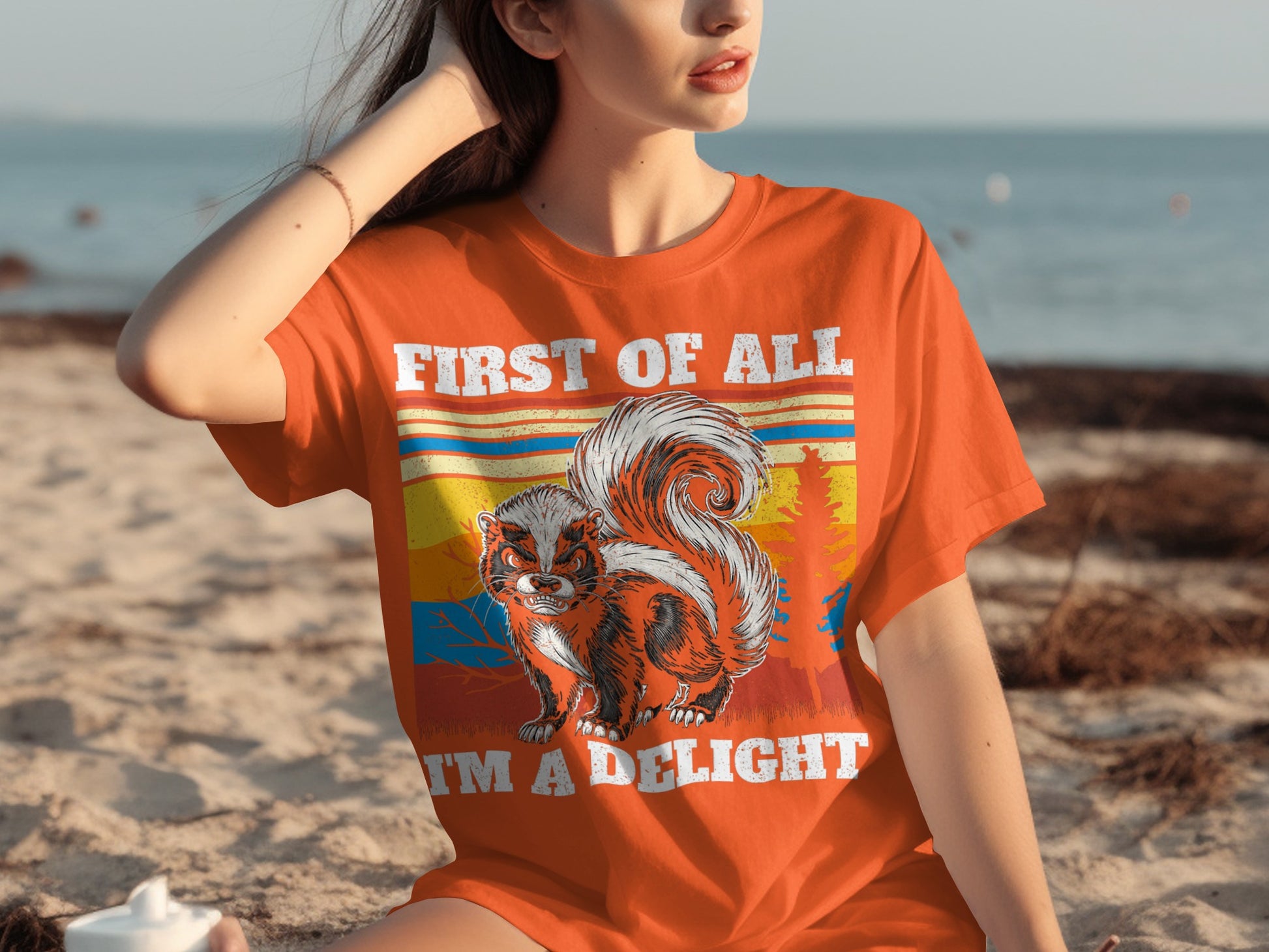 First of All I'm a Delight Squirrel Design Shirt