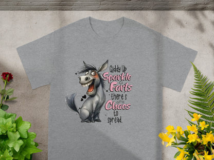 Giddy Up Sparkle Farts Chaos to Spread T-Shirt