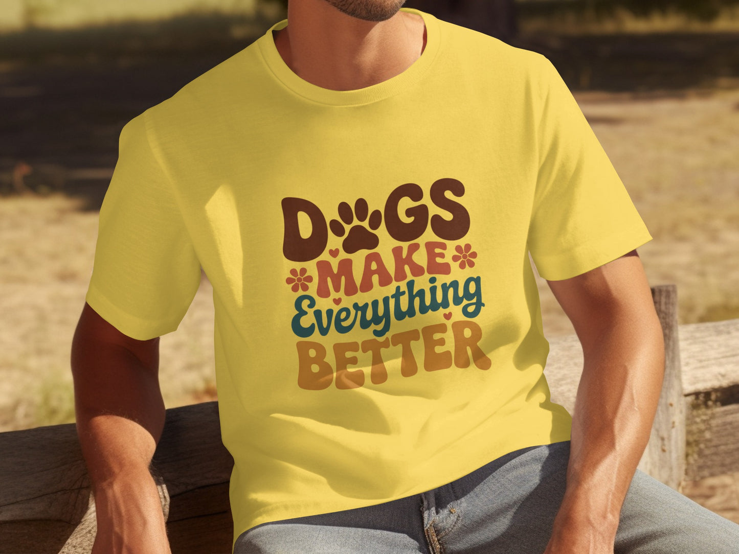 Dogs Make Everything Better Graphic T-Shirt Product