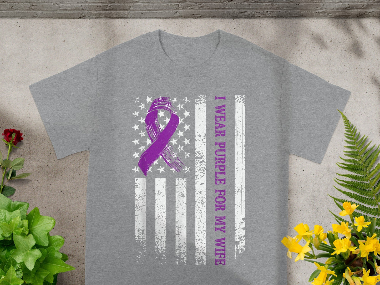 I Wear Purple For My Wife Shirt Cancer Awareness Shirt