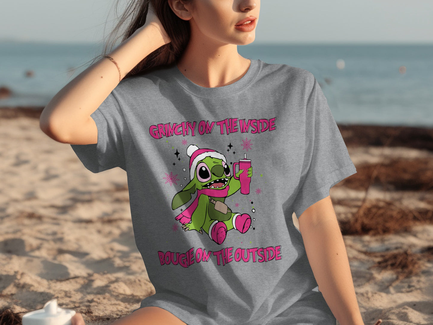 Grinchy on the Inside Bougie on the Outside t-shirt