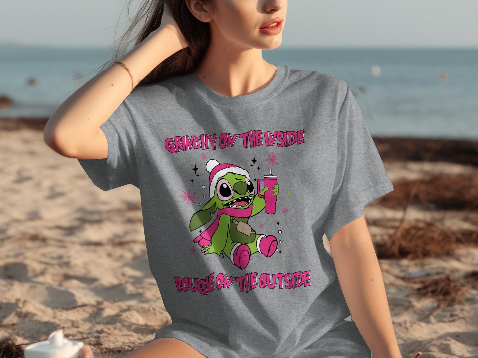 Grinchy on the Inside Bougie on the Outside t-shirt