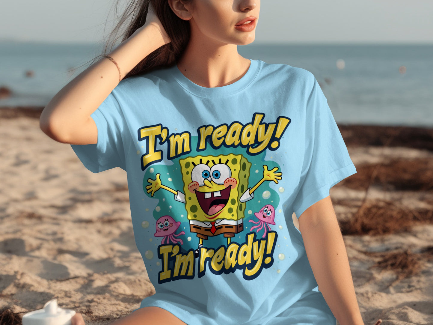 I'm ready! I'm ready! Spongebob graphic t-shirt