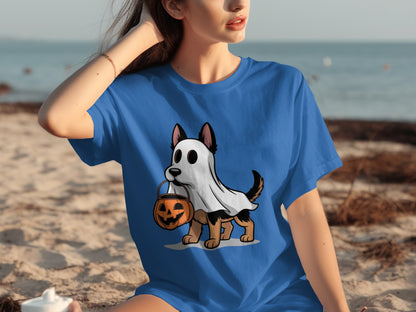 Cute Halloween Ghost Dog in Costume Shirt Halloween product