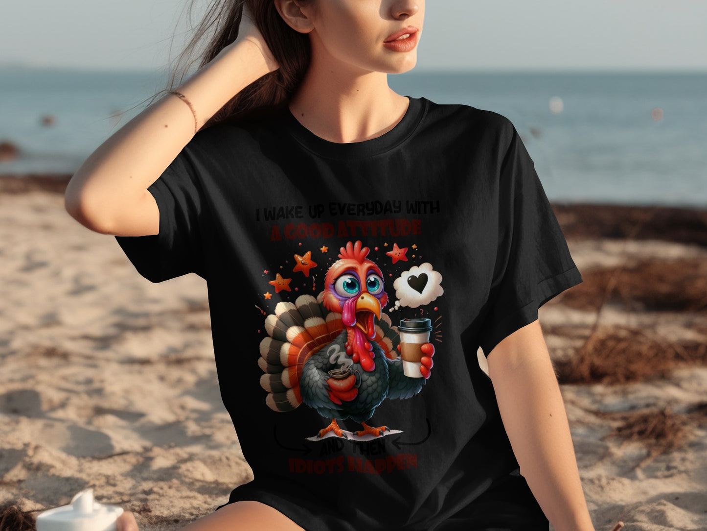 I Wake Up Everyday With A Good Attitude Funny T-Shirt