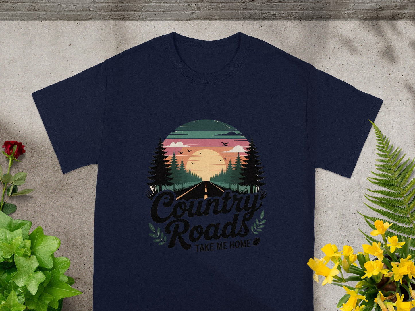 Country Roads Take Me Home Graphic T-Shirt