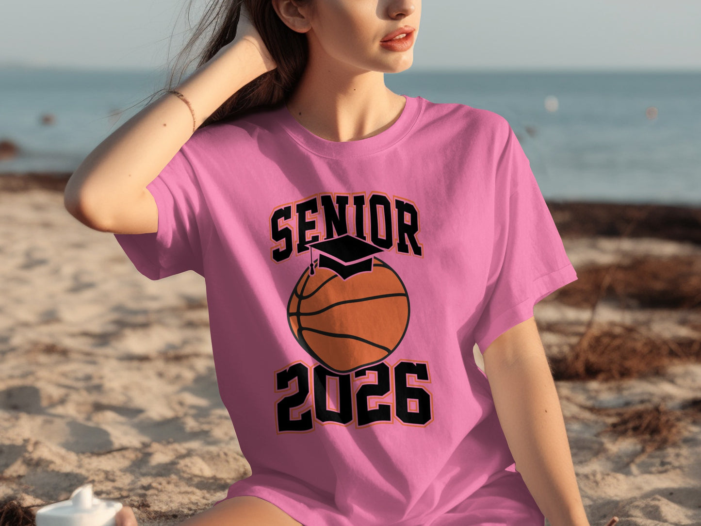 Senior 2026 Basketball Themed Graduation T-shirt