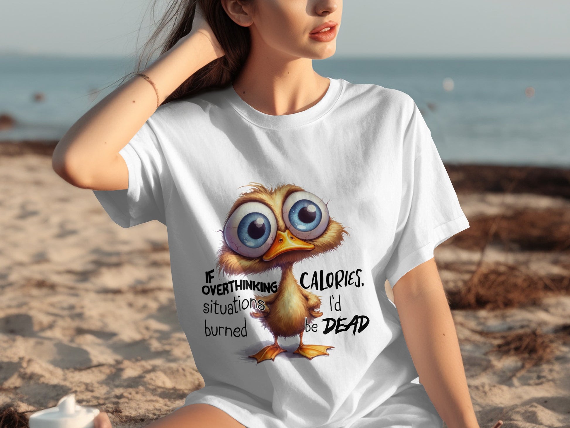 If Overthinking Burned Calories Funny Chick Tee