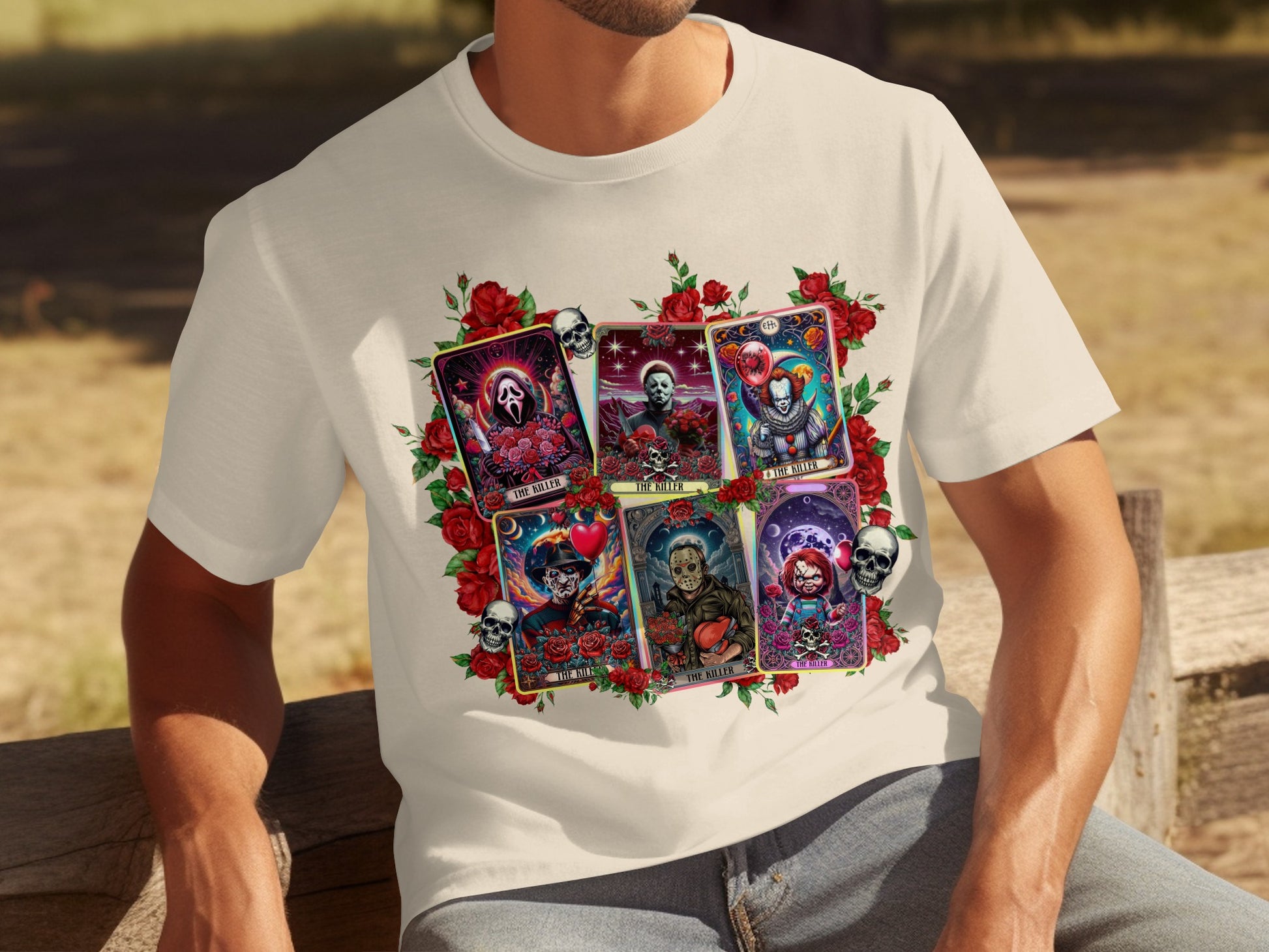 Horror Tarot Card Design Graphic T-shirt
