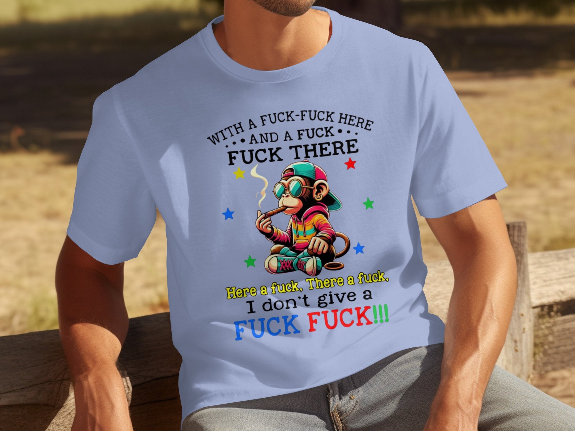 Funky Monkey With Explicit Comical Message Shirt