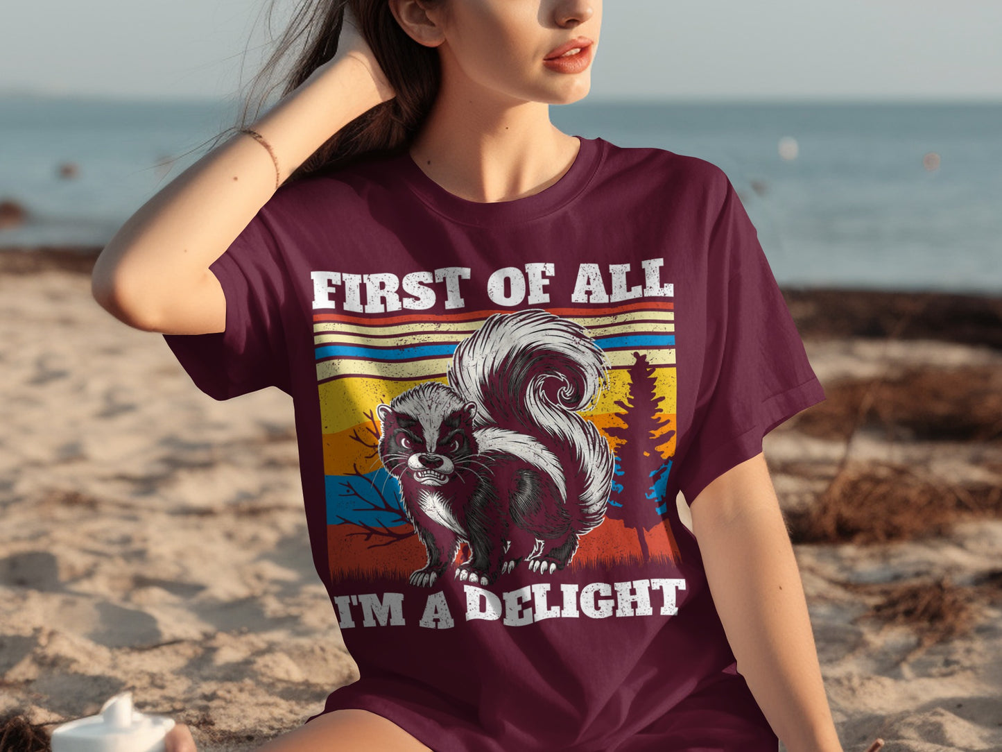 First of All I'm A Delight Skunk Graphic T-Shirt Product