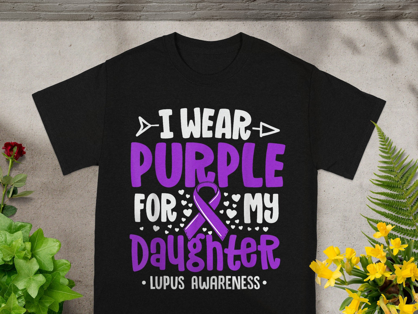 I Wear Purple for My Daughter Lupus Awareness Shirt