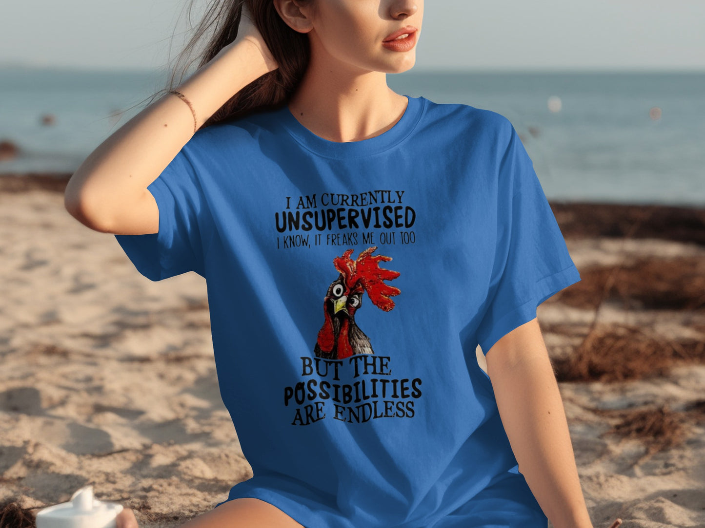Funny Chicken Unsupervised Possibilities Endless Shirt