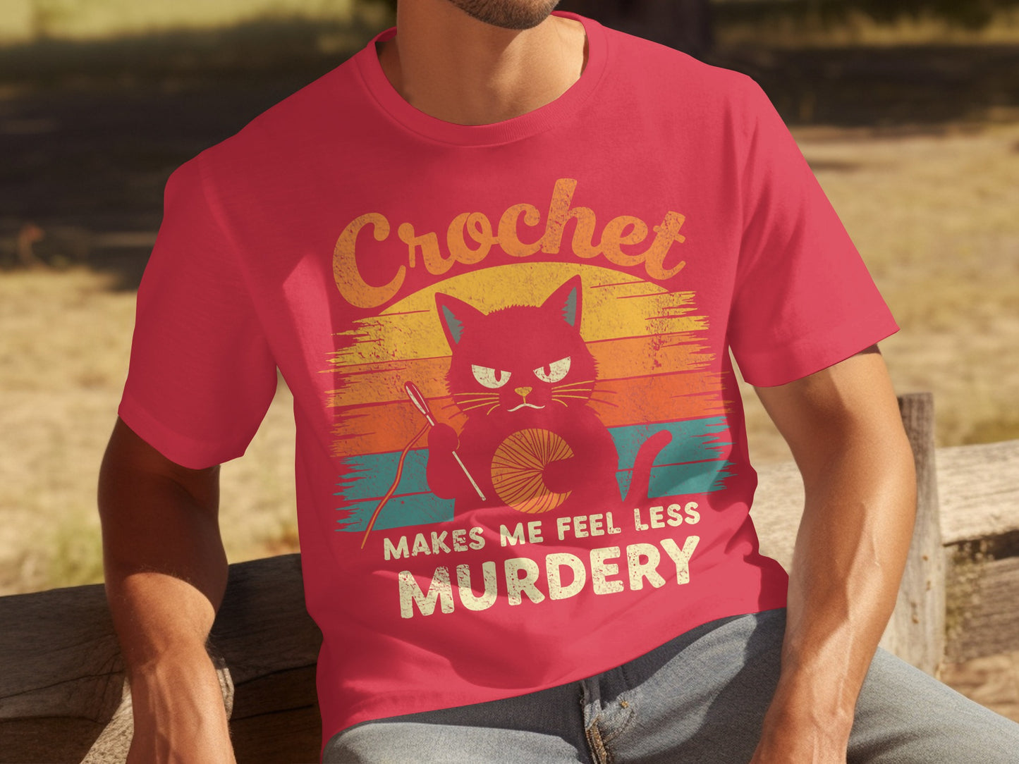 Crochet Cat Makes Me Feel Less Murdery T-shirt