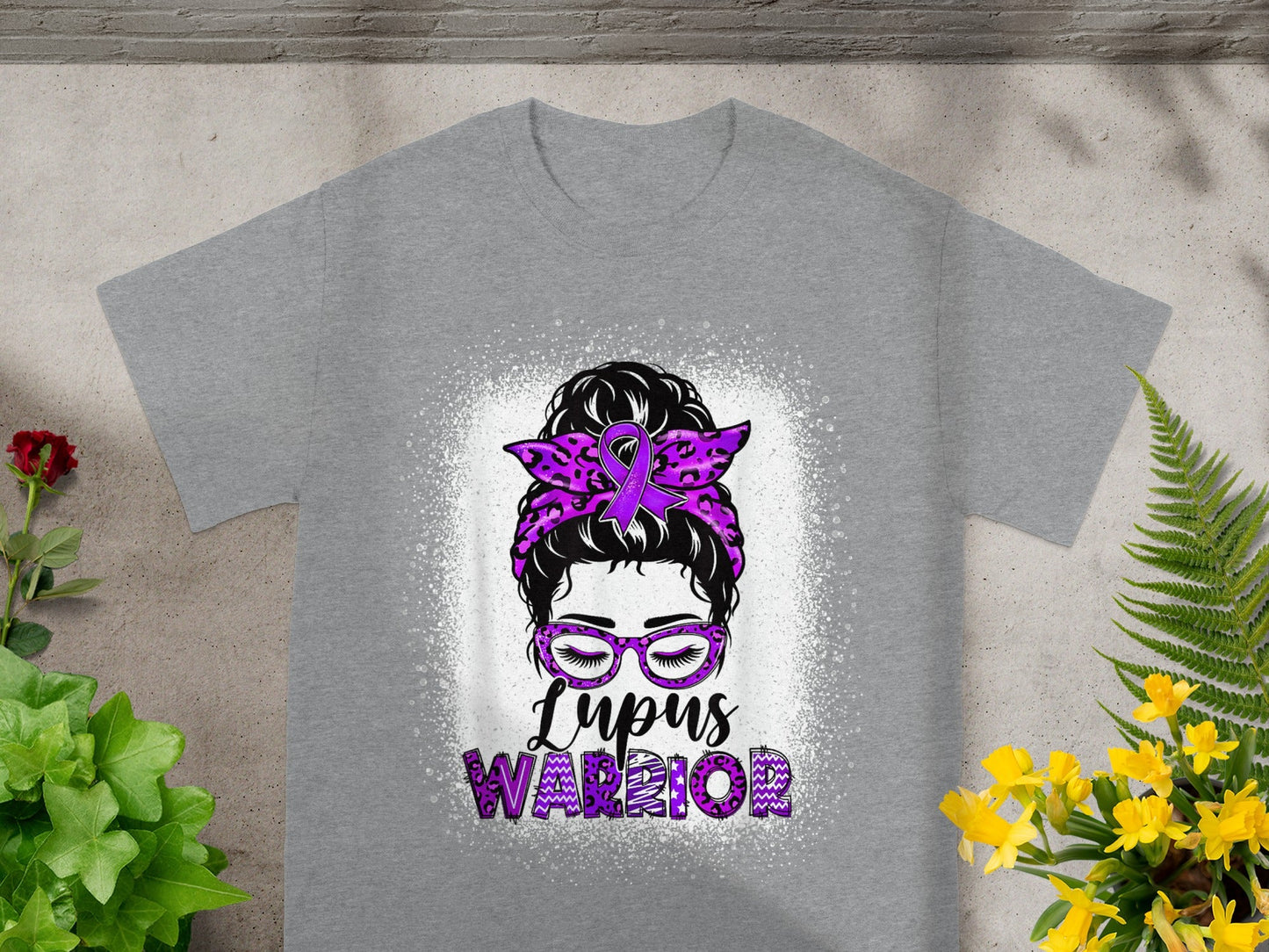 Stylish Lupus Warrior Graphic T-Shirt for Awareness
