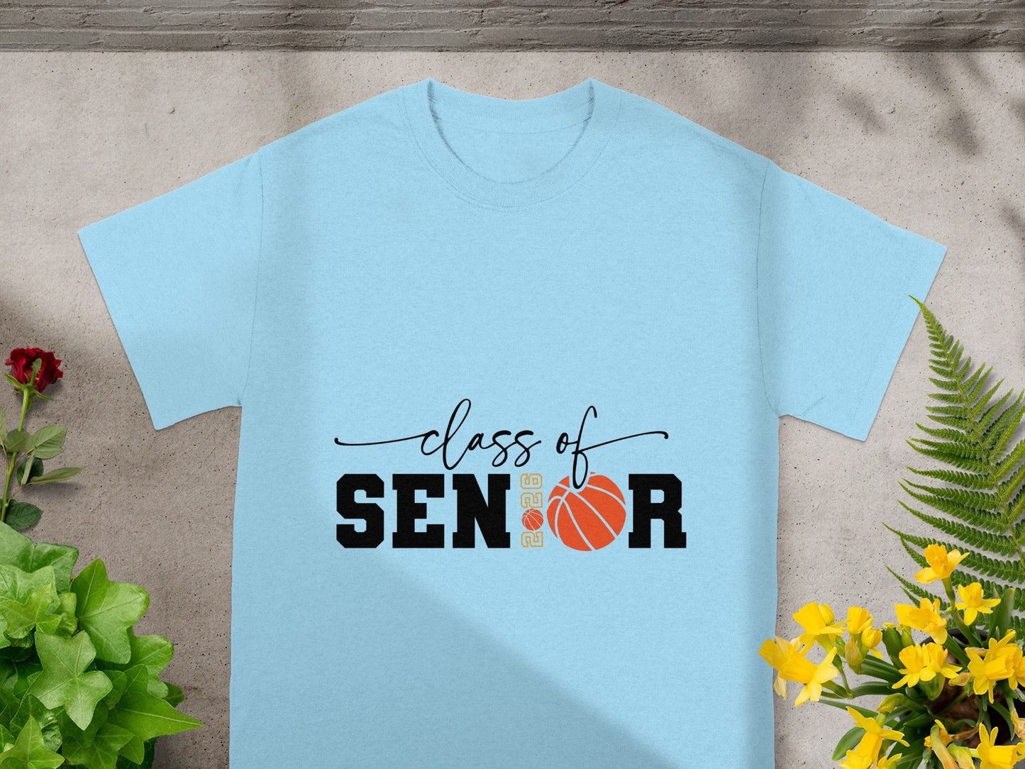 Class of 2023 Senior Basketball Themed T-shirt