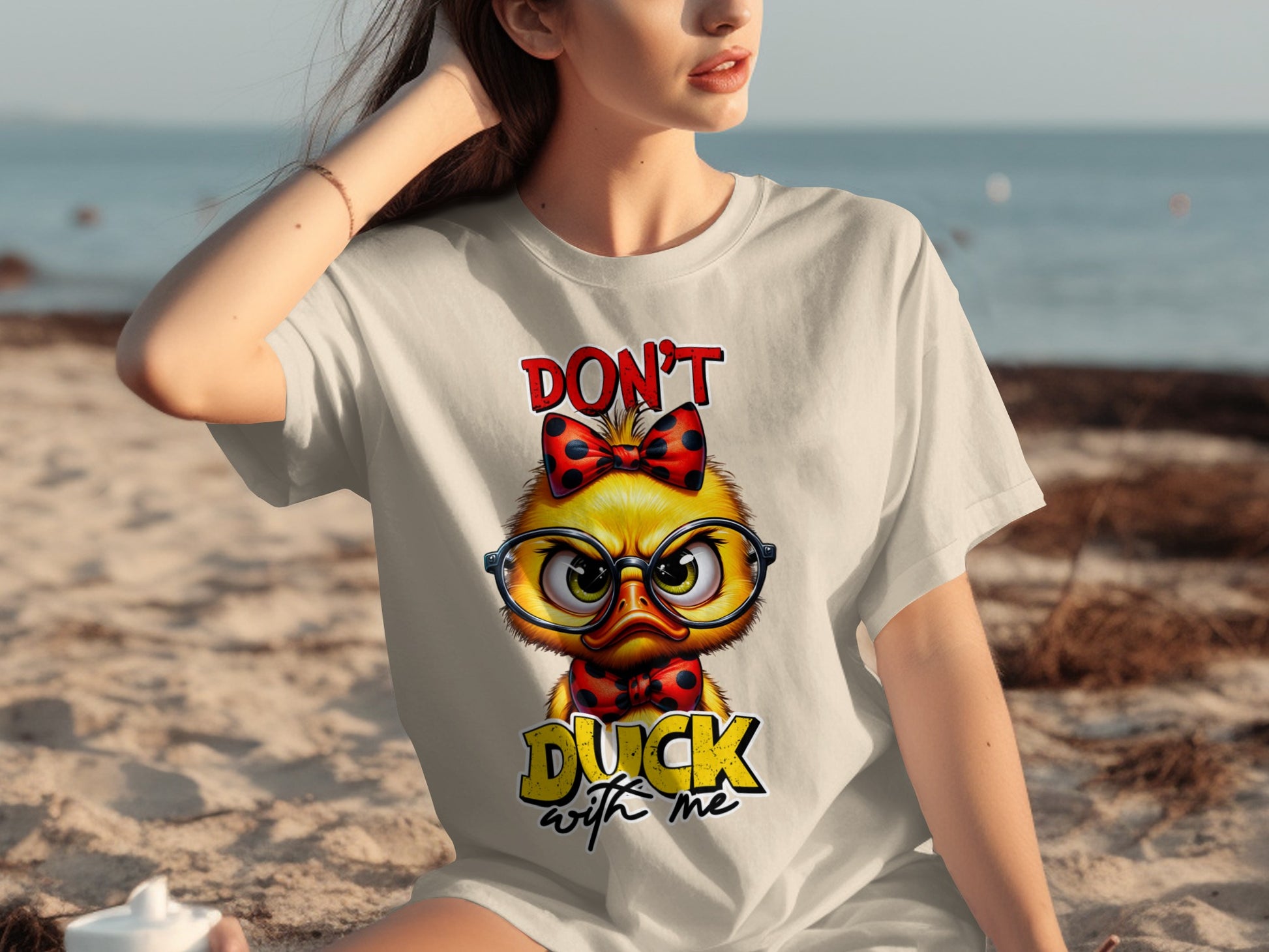 Don't Duck With Me Funny Graphic T-Shirt for Women