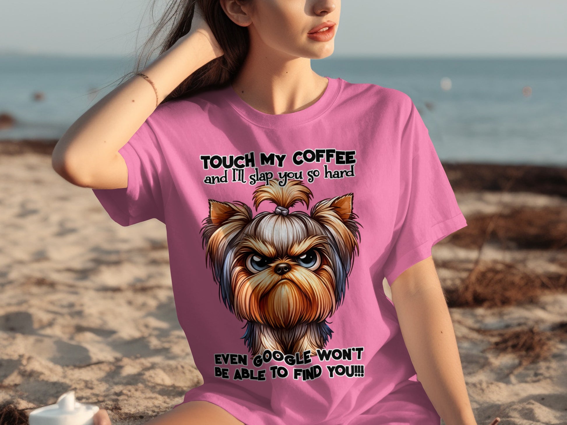 Touch My Coffee I'll Slap You So Hard Funny T-Shirt