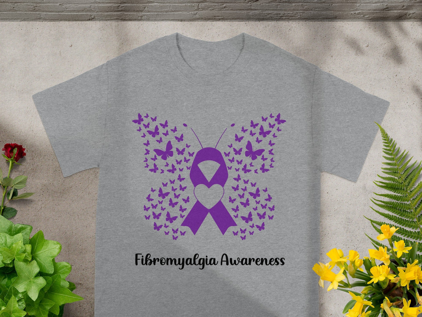Fibromyalgia Awareness Butterfly Shirt