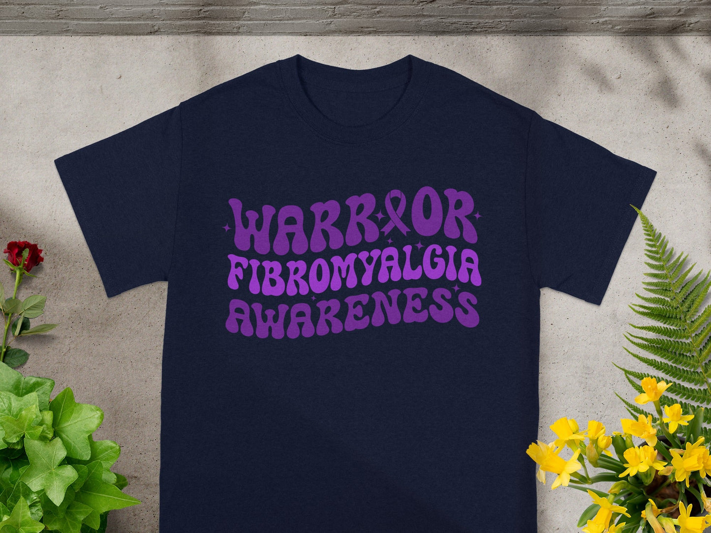 Warrior Fibromyalgia Awareness T-shirt for Support