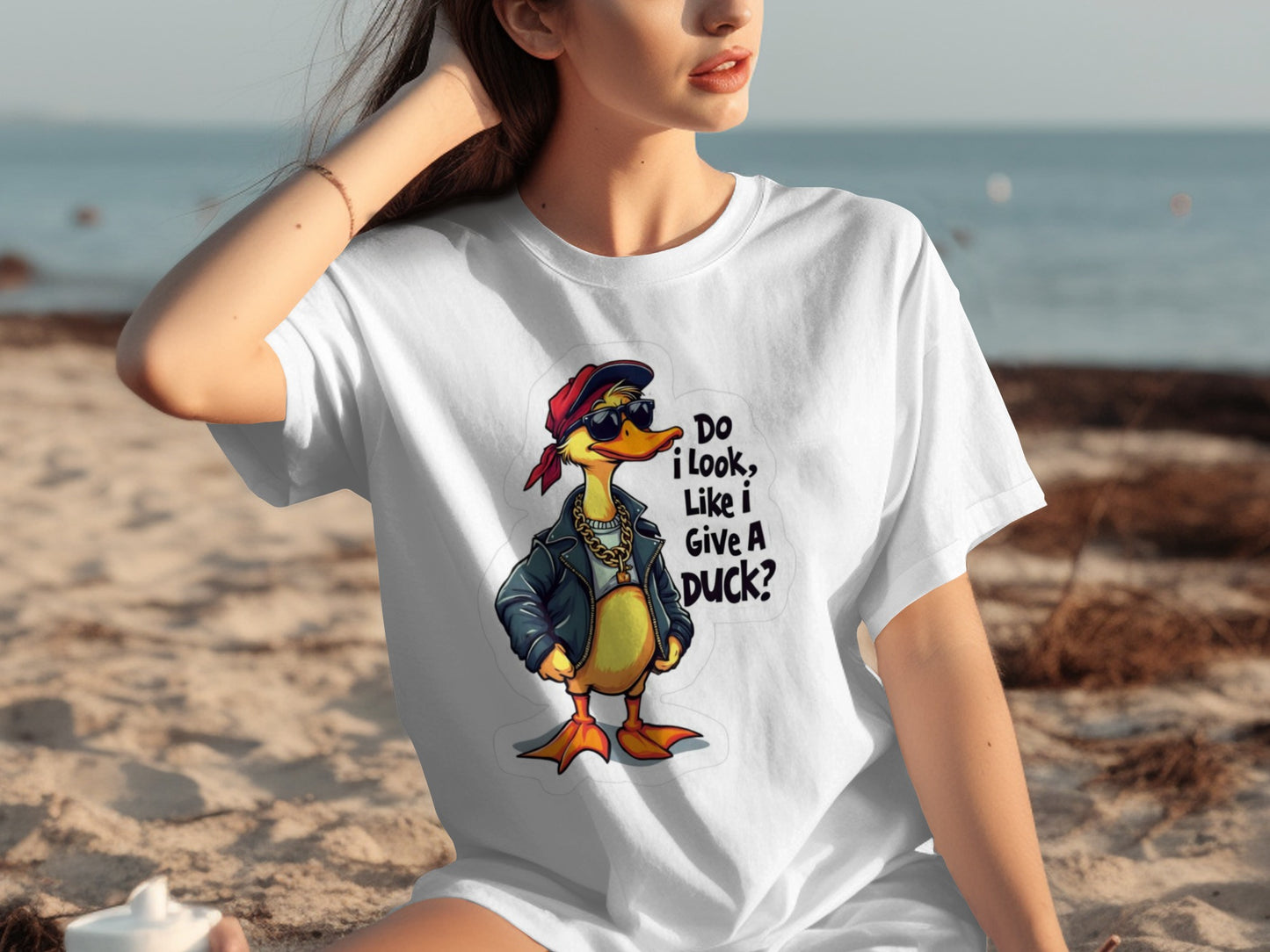 Do I Look Like I Give A Duck Funny Graphic T-Shirt