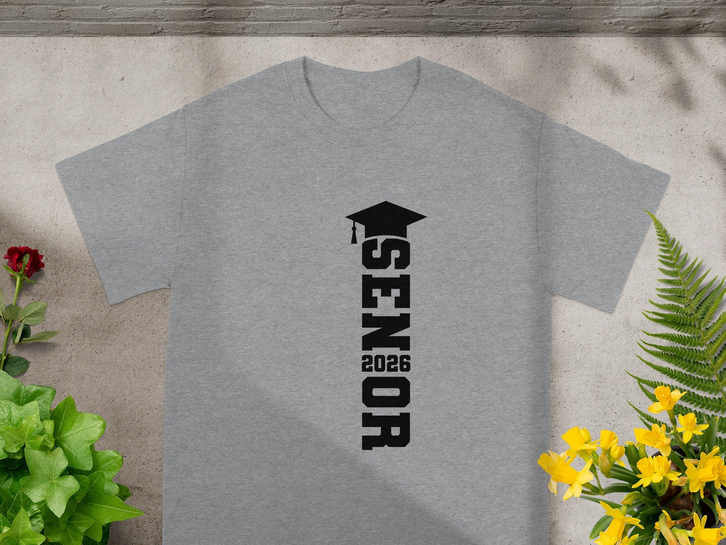Senior 2026 Graduation T-Shirt with Cap Design