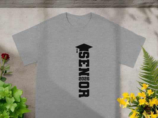 Senior 2026 Graduation T-Shirt with Cap Design