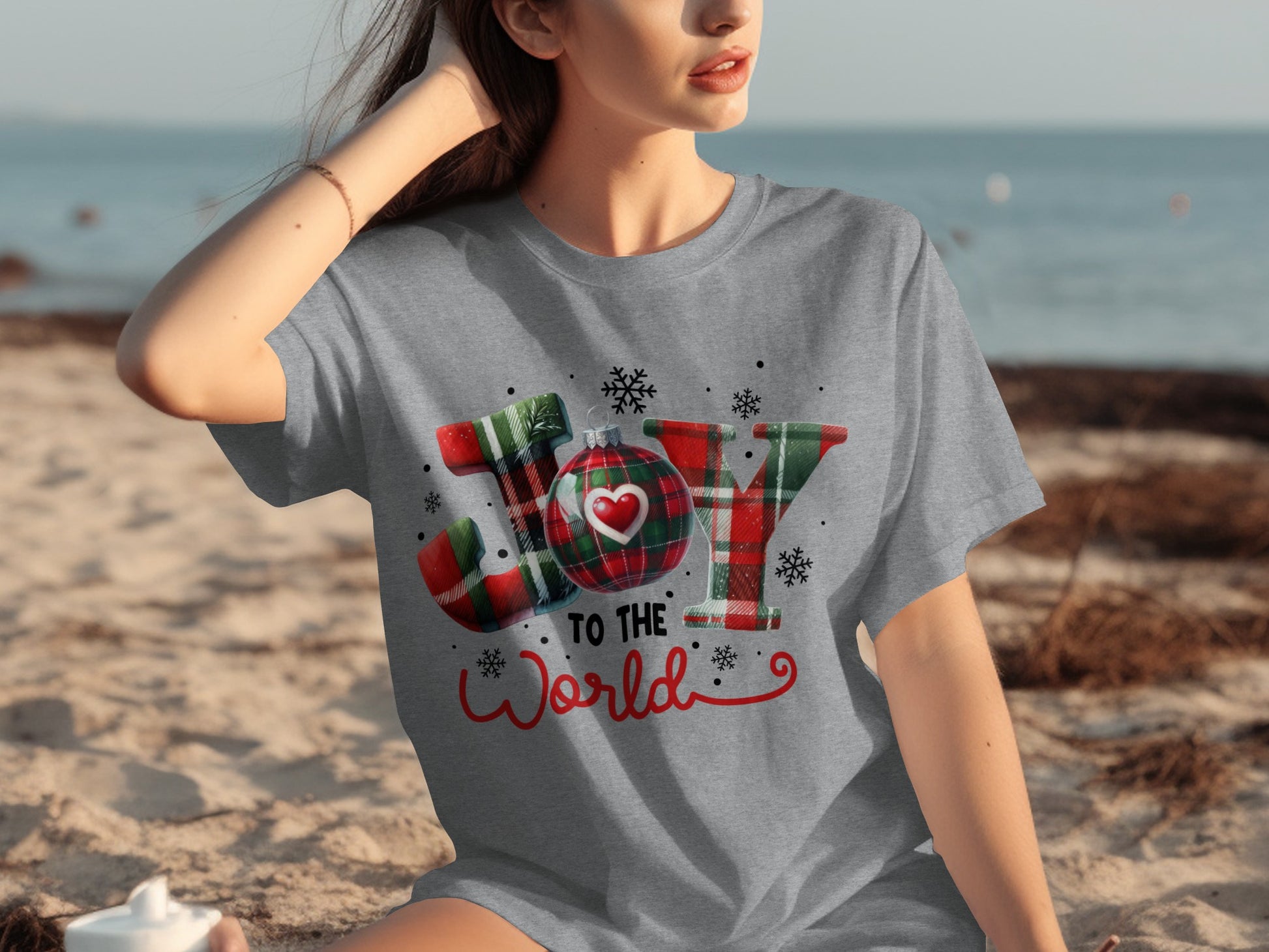 Joy to the World Graphic Tee Casual Holiday Shirt