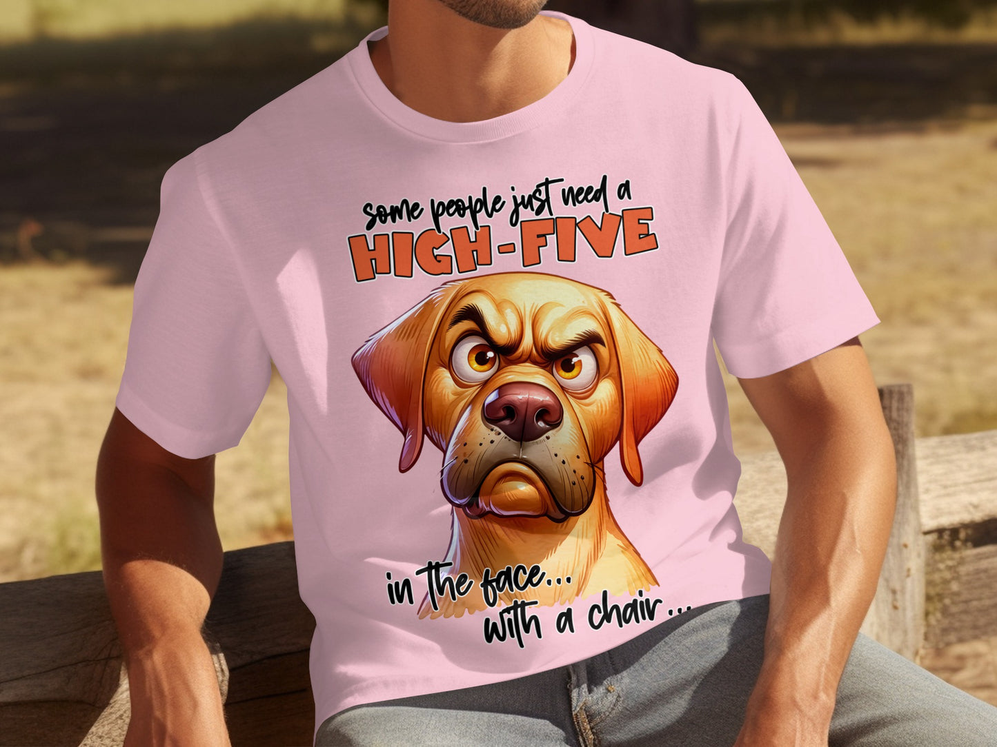 Some People Just Need A High-Five Dog T-shirt