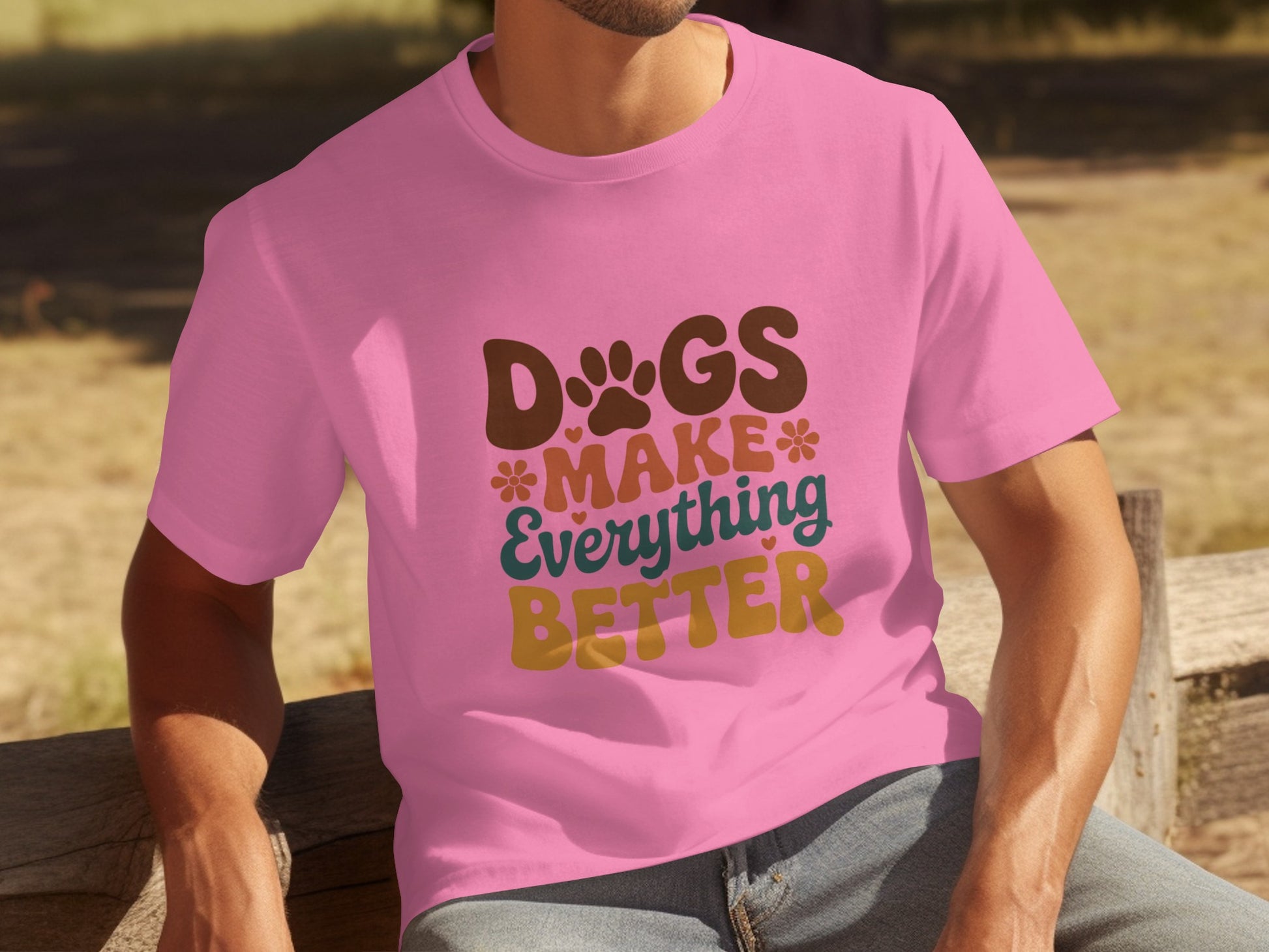 Dogs Make Everything Better Graphic T-Shirt