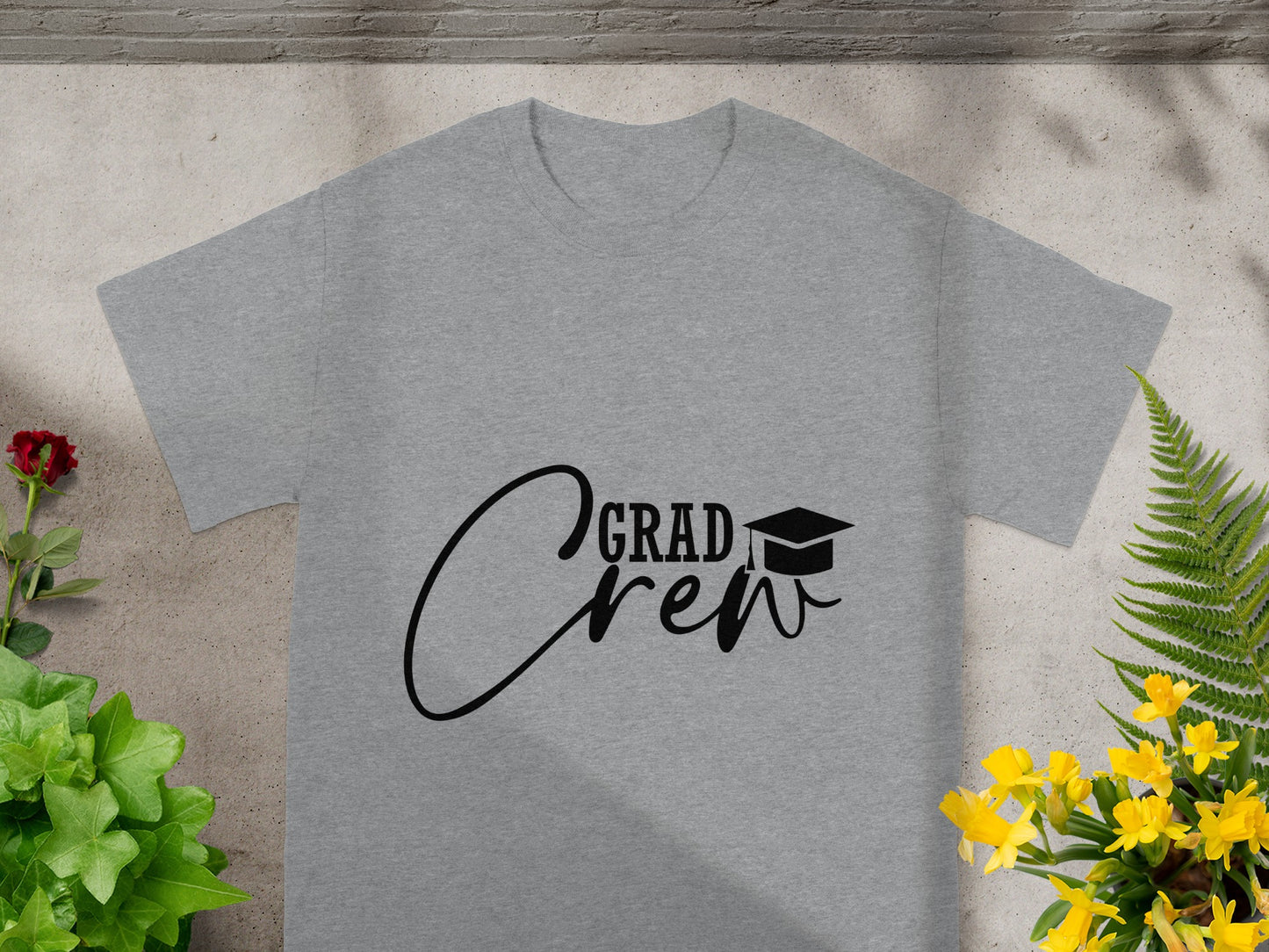 Grad Crew Graphic Tee Perfect for Graduation Celebrations